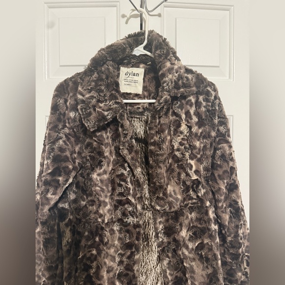 Dylan Chocolate Faux Fur Coat - Picture 5 of 9